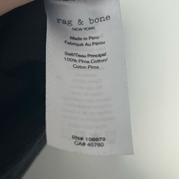 Rag & Bone cotton black t-shirt - Picture 5 of 5